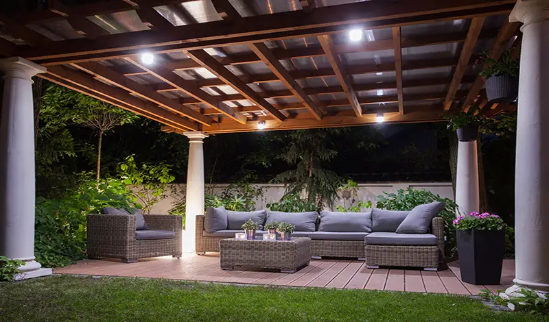 How to Keep Home Safe During Open House - Outdoor Lighting.webp